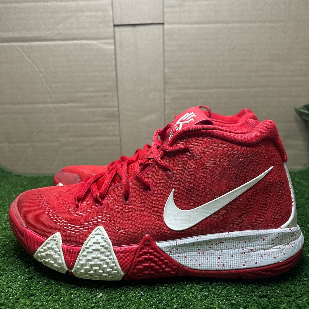 Size 7.5M- Nike Kyrie 4 TB University Red White